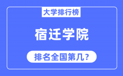 宿迁学院排名全国第几_2023年最新全国排名多少?