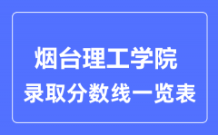 2023年高考多少分能上烟台理工学院？附各省录取分数线