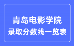 2023年高考多少分能上青岛电影学院？附各省录取分数线