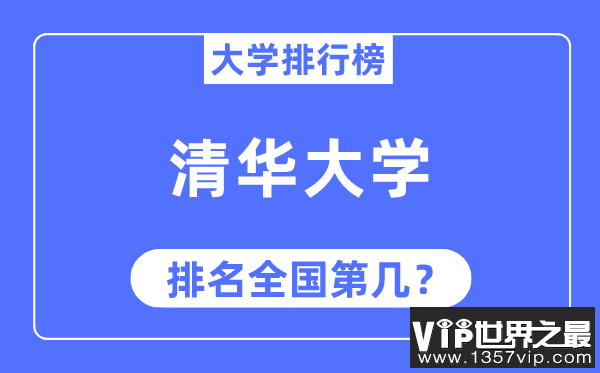 2023年清华大学排名,最新全国排名第几