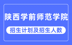 2023年陕西学前师范学院各省招生计划及各专业招生人数