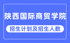 2023年陕西国际商贸学院各省招生计划及各专业招生人数