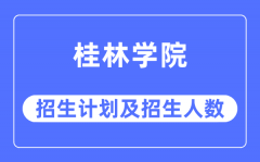 2023年桂林学院各省招生计划及各专业招生人数是多少